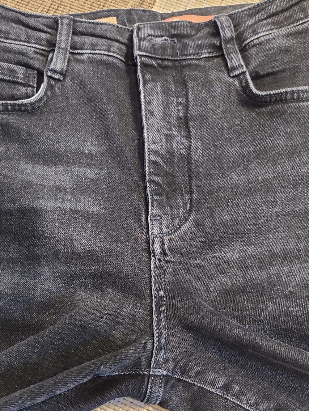 Pilcro The Cigarette Raw Hem Jeans Washed Black 28 - Picture 7 of 11